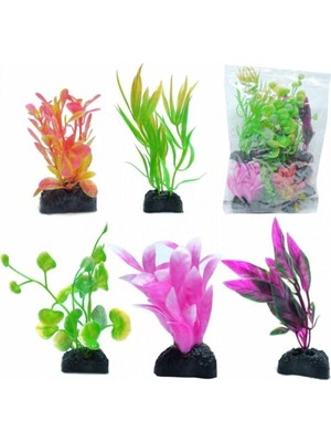 Yapay Akvaryum Bitkisi 8-10 cm 12 Adet