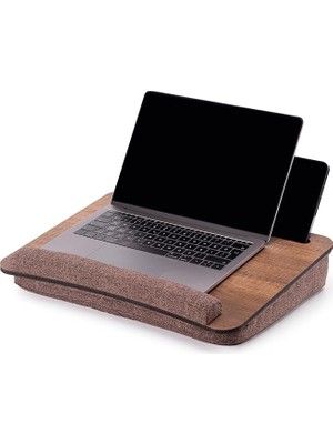WOOD-LS013 Minderli Laptop Sehpası (Ceviz)