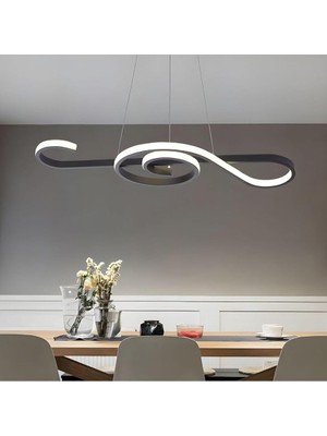 Nota Model Modern Sarkıt LED Beyaz Işık Ultra Power LED Avize Salon Mutfak Oda Hol Ledli Avize Si