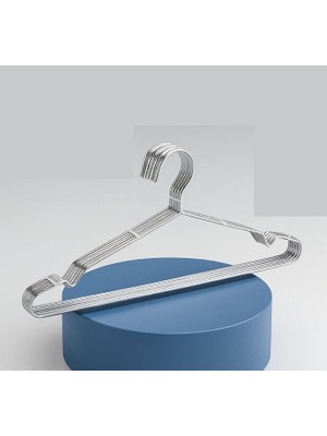 48'li Lüks Çelik Elbise Askısı - Iz Yapmayan Ince Tasarım Metal Kıyafet Düzenleyici (40CM),