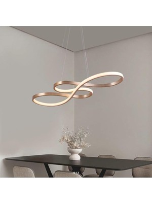 Bacco Model Modern Sarkıt LED Beyaz Işık Ultra Power LED Avize Salon Mutfak Oda Hol Ledli Avize B