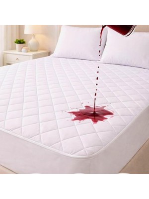 Adelya Mikrofiber Kapitone Fitted Full Kenar Su Sıvı Geçirmez Yatak Koruyucu Alez (100 x 200)