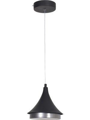 UltraMint Modern Panel Ledli Hol ve Çocuk Odası Avizesi, Siyah-Gri, Beyaz Işık