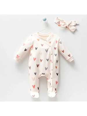 Mou&kou %100 Organik Pamuk Bebek Tulumu ve Bandana - Rahat ve Yumuşak