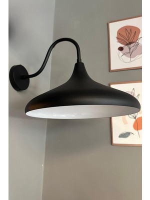 UltraMint Siyah Tekli Aplik, Salon, Mutfak, Koridor, Cafe ve Butik Için Aydınlatma