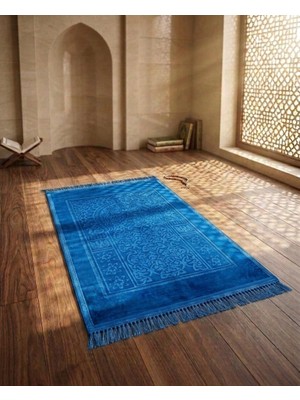 Royam Lüx Kalın Yumuşak Kaymaz Taban Peluş Seccade 70 x 110
