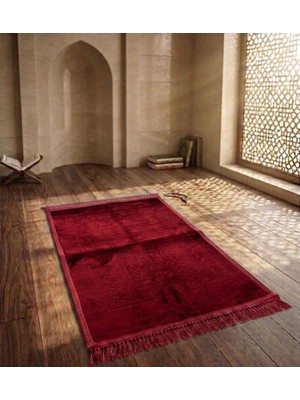 Royam Lüx Kalın Yumuşak Kaymaz Taban Peluş Seccade 70 x 110