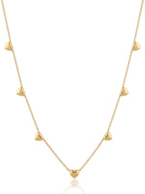 Marka Kalpli Çelik Kolye Gold 45 cm