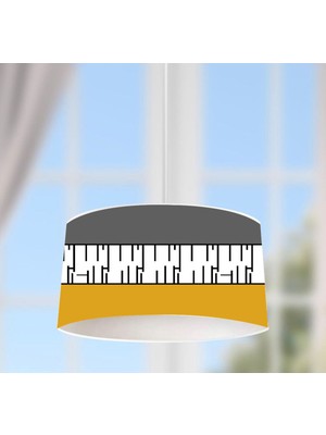 UltraMint Dijital Baskılı Pvc Kumaş Kaplama Geometrik Desen Sarkıt Avize