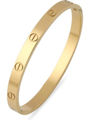 Marka Çelik Bileklik Gold