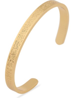 Marka Çelik Bileklik Gold (Ayetel Kürsi)