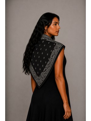 Nazzain Şal Desen Unisex Bay Bayan Fular Bandana
