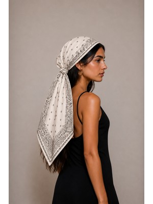 Nazzain Şal Desen Unisex Bay Bayan Fular Bandana