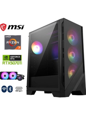 MSI Gzone Pro Amd Ryzen 7 9800X3D / Nvidia Rtx 5070 Ti 16GB / 64GB Ddr5 / 2tb M.2 SSD / 240MM Sıvı Soğutma Gaming Masaüstü Bilgisayar