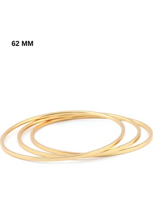 Marka Çelik Üçlü Ajda Bilezik 64MM