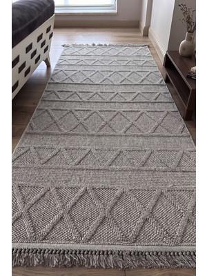 Melaris Halı Iskandinav Bukle Halı Yumuşak Örgü Yolluk Loop Bukleli Dokuma Oturma Odası Halısı Salon Mutfak Halısı