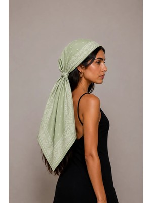 Nazzain Şal Desen Unisex Bay Bayan Fular Bandana