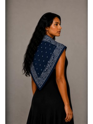 Nazzain Şal Desen Unisex Bay Bayan Fular Bandana