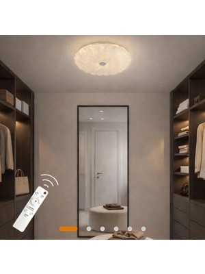 UltraMint Kumandalı 33 cm Ledli Palfonyer Avize, Şık ve Modern Tasarım