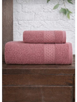 Mela Home Petek 2'li Banyo Havlu Seti Hamam Takımı- El ve Yüz Havlusu- Çeyiz - Hediyelik 100% Pamuk
