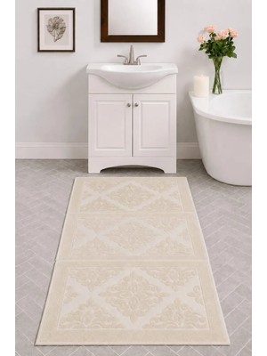 Mela Home 3'lü Ayak Havlusu-Ayak Paspası 50*70 cm 3 Adet - Banyo - Misafir -Çeyizlik %100 Pamuk