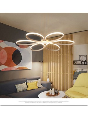 UltraMint Modern Beyaz Sarkıt LED Avize, Salon, Mutfak ve Yatak Odası Için
