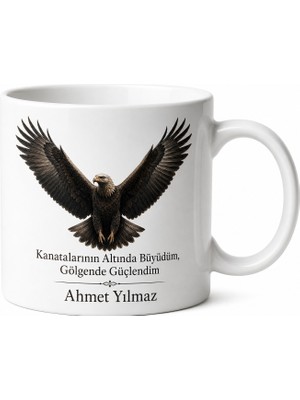Tupya Gift Kartal Baba Yazılı Yüce Tasarım Kupa Bardak Babalar Günü Hediyesi