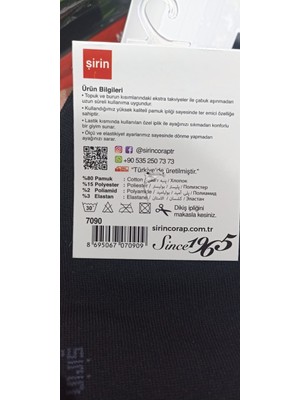 Şirin 7090 Ter Emici Dikişsiz Erkek Penye Patik 12'li
