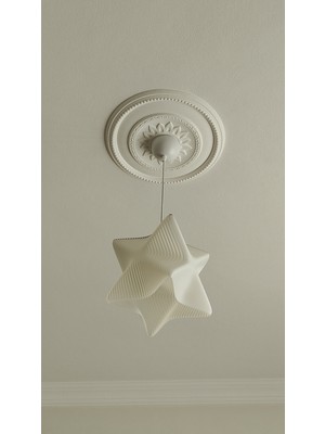UltraMint Modern 3D Geometrik Sarkıt Avize, Antre ve Salon Için Şık Beyaz Tasarım