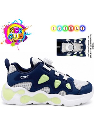 Kocamanlar Ayakkabı Cool Evan Akıllı Bağcıklı Işıklı Ortopedik Çocuk Spor Ayakkabı