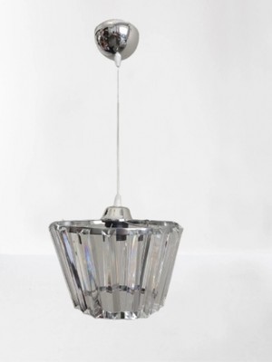 UltraMint Kristal Taşlı Konik Krom Büyük Yuvarlak E-27 Varyasyonlu Işık Kaynağı