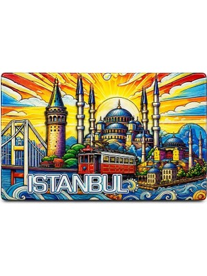 Zenvia Istanbul Temalı Silikon Buzdolapı Süsü Magnet ALK5377