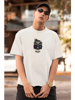 Zenvia Erkek Özel Baskılı Modern Fit %100 Pamuk Bisiklet Yaka T-Shirt