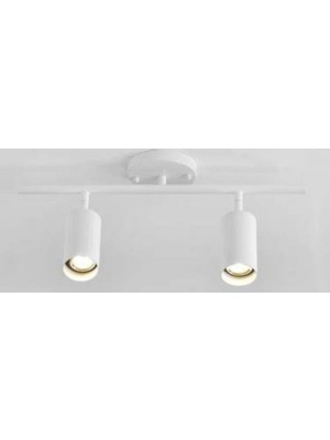 UltraMint Beyaz Hareketli Ikili LED Aplik, Spot ve Avize Gün Işığı LED Ampullü