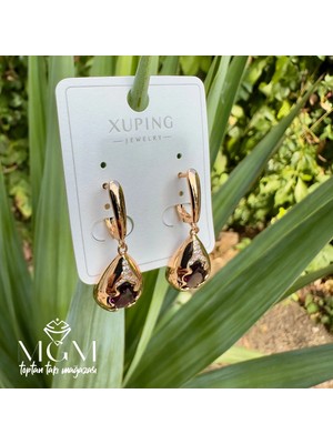 Zenvia Xuping Taşlı Su Damlası Küpe - KP00175
