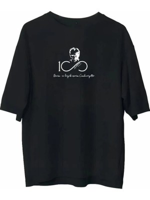 Zenvia Erkek Baskılı T-Shirt Kısa Kol Bisiklet Yaka Regular Fit Rahat Kalıp Günlük Tişört - Siyah