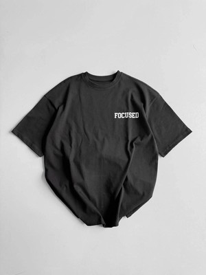 Zenvia Erkek Ön ve Arka Baskılı T-Shirt Kısa Kol Bisiklet Yaka Regular Fit Tişört -  Siyah