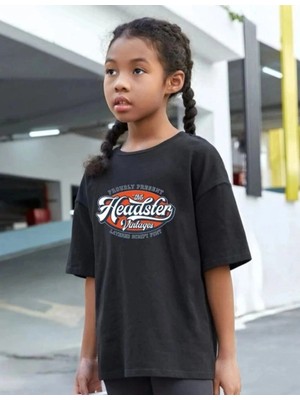 Zenvia Çocuk Unisex Baskılı T-Shirt-Siyah