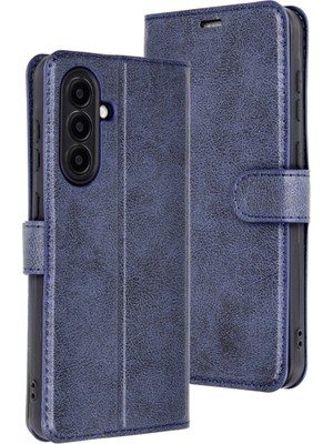 Zenvia Samsung Galaxy A36 Kılıf Trend S Plus Kapaklı Kılıf - Lacivert