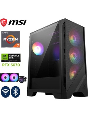 MSI Gzone Prime Amd Ryzen 7 7800X3D / Nvidia Rtx 5070 12GB / 32GB Ddr5 / 1tb M.2 SSD / 240MM Sıvı Soğutma Gaming Masaüstü Bilgisayar