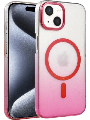 Zenvia Apple Iphone 14 Glossy Magsafe Kapak - Pembe