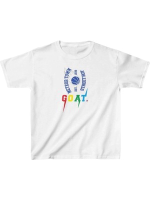 Zenvia Unisex Çocuk Baskılı T-Shirt - Beyaz