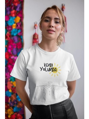 Zenvia Unisex Erkek/kadın Özel Baskılı Modern Fit %100 Pamuk Bisiklet Yaka T-Shirt