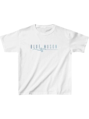 Zenvia Unisex Çocuk Baskılı T-Shirt - Beyaz