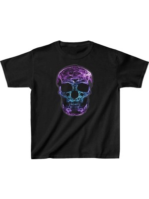 Zenvia Unisex Çocuk Baskılı T-Shirt - Siyah