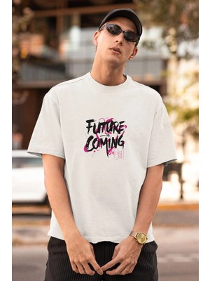 Zenvia Erkek Özel Baskılı Modern Fit %100 Pamuk Bisiklet Yaka T-Shirt