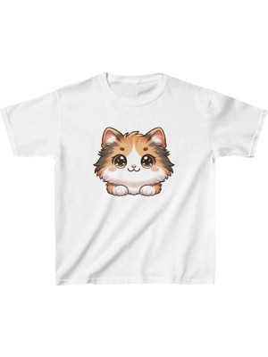 Zenvia Unisex Çocuk Baskılı T-Shirt - Beyaz