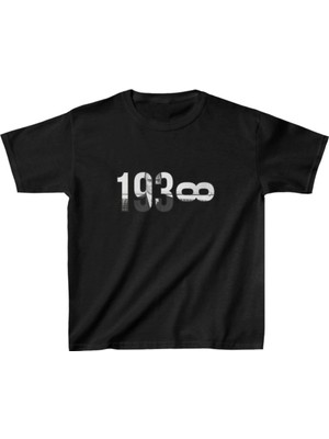 Zenvia Unisex Çocuk Baskılı T-Shirt - Siyah