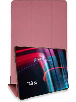 Zenvia Samsung Galaxy T870 Tab S7 11 Kılıf Tablet Smart Kılıf - Pembe