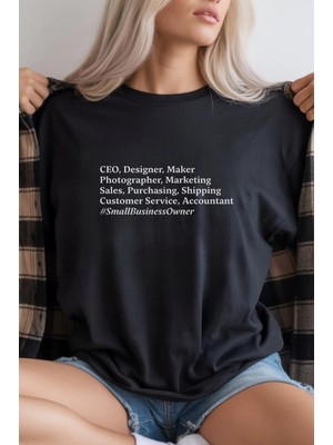 Zenvia Unisex Oversize 24/1 Penye Dtf Baskılı Tişört - DTF285